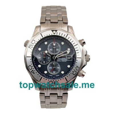 UK Top Quality Omega Seamaster Chrono Diver 2598.80.00 Fake Watches With Blue Dials