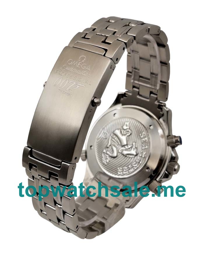 UK Top Quality Omega Seamaster Chrono Diver 2598.80.00 Fake Watches With Blue Dials