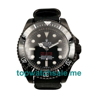 UK Swiss Made Rolex Sea-Dweller Deepsea 116660 Fake Watches With Black Dials For Men