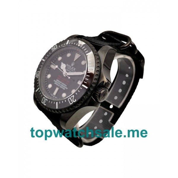 UK Swiss Made Rolex Sea-Dweller Deepsea 116660 Fake Watches With Black Dials For Men
