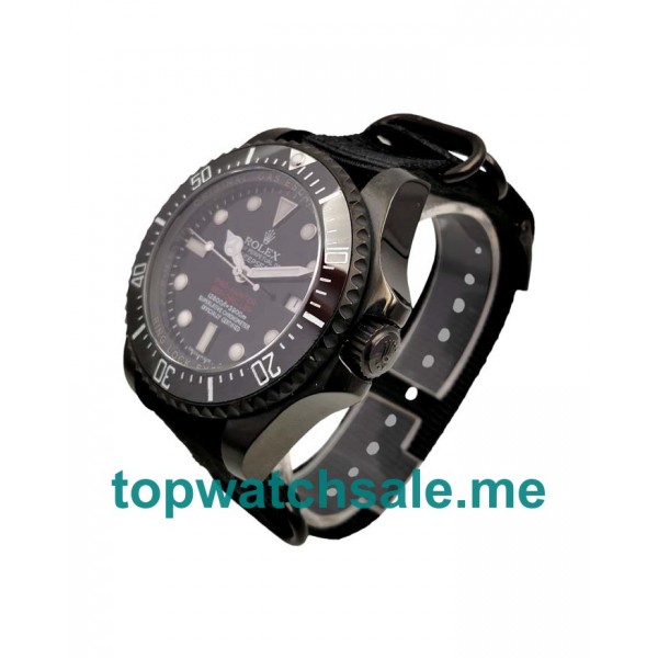 UK Swiss Made Rolex Sea-Dweller Deepsea 116660 Fake Watches With Black Dials For Men