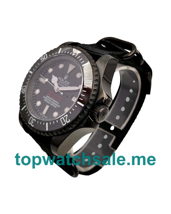 UK Swiss Made Rolex Sea-Dweller Deepsea 116660 Fake Watches With Black Dials For Men