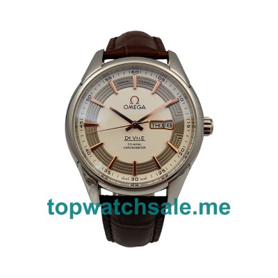UK Best Quality Omega De Ville 431.33.41.22.02.001 Replica Watches With Silver Dials For Sale
