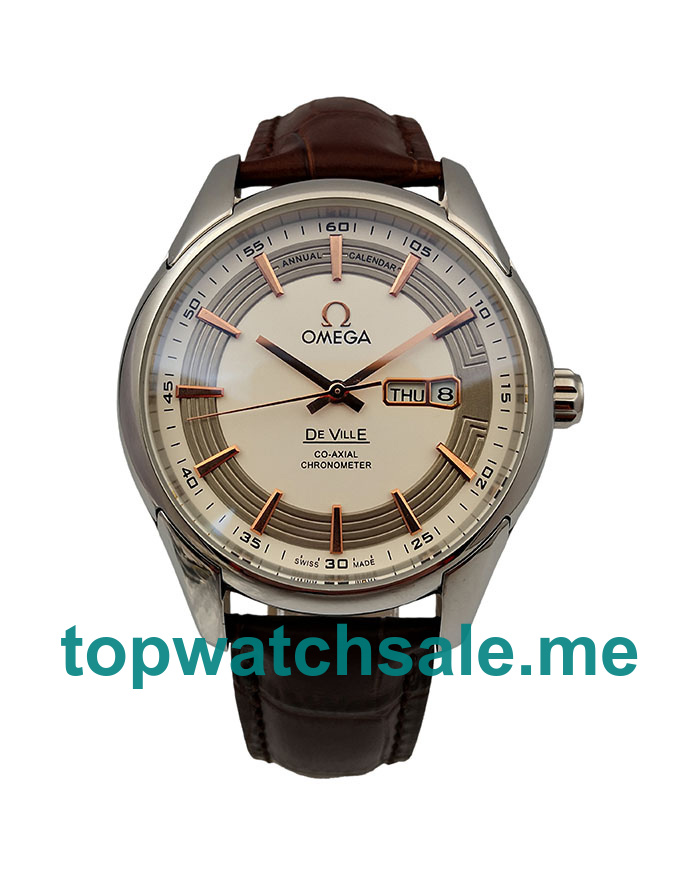 UK Best Quality Omega De Ville 431.33.41.22.02.001 Replica Watches With Silver Dials For Sale