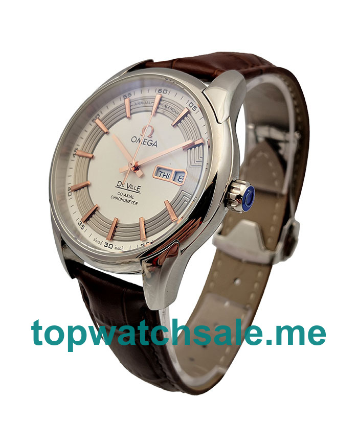 UK Best Quality Omega De Ville 431.33.41.22.02.001 Replica Watches With Silver Dials For Sale