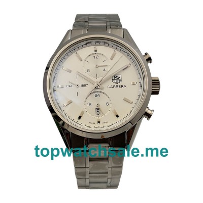 UK Perfect Replica TAG Heuer Carrera CAR2111.BA0720 Watches With Silver Dials For Men