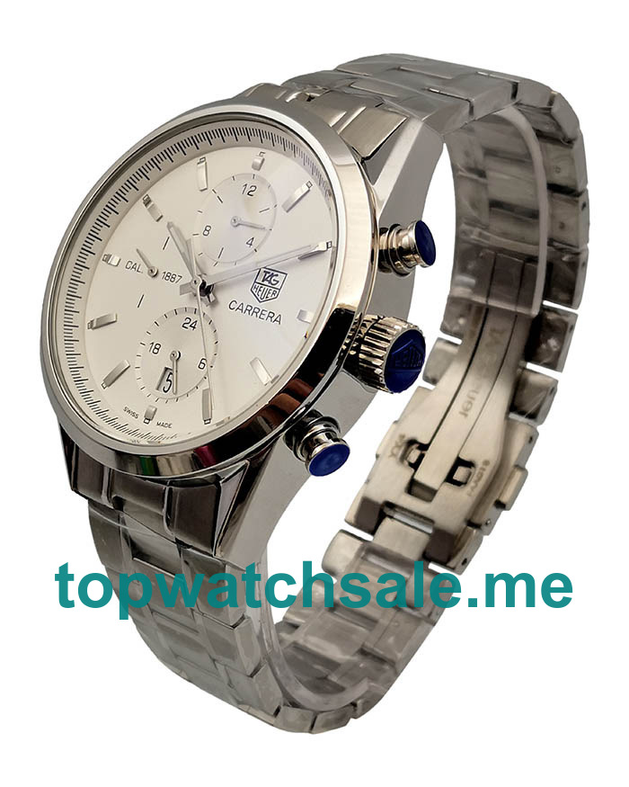 UK Perfect Replica TAG Heuer Carrera CAR2111.BA0720 Watches With Silver Dials For Men