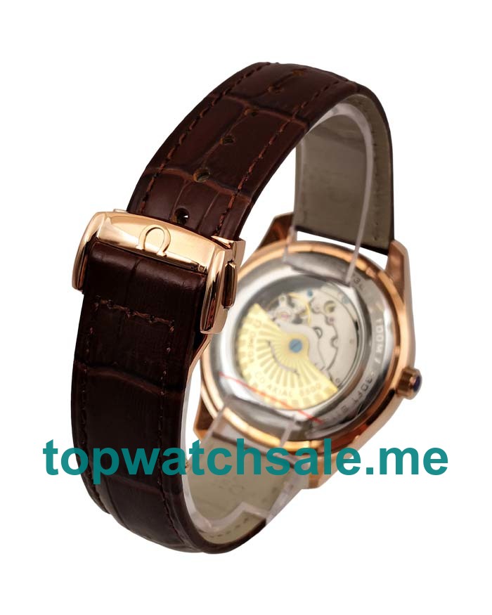 UK AAA Quality Omega De Ville Hour Vision 431.63.41.21.13.001 Fake Watches With Brown Dials Online