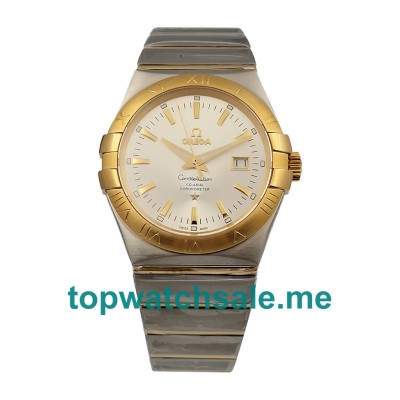 UK AAA Quality Omega Constellation 123.20.38.21.02.005 Fake Watches With Silver Dials For Men