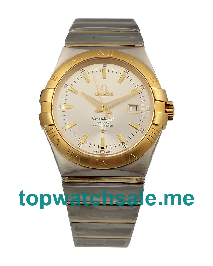 UK AAA Quality Omega Constellation 123.20.38.21.02.005 Fake Watches With Silver Dials For Men