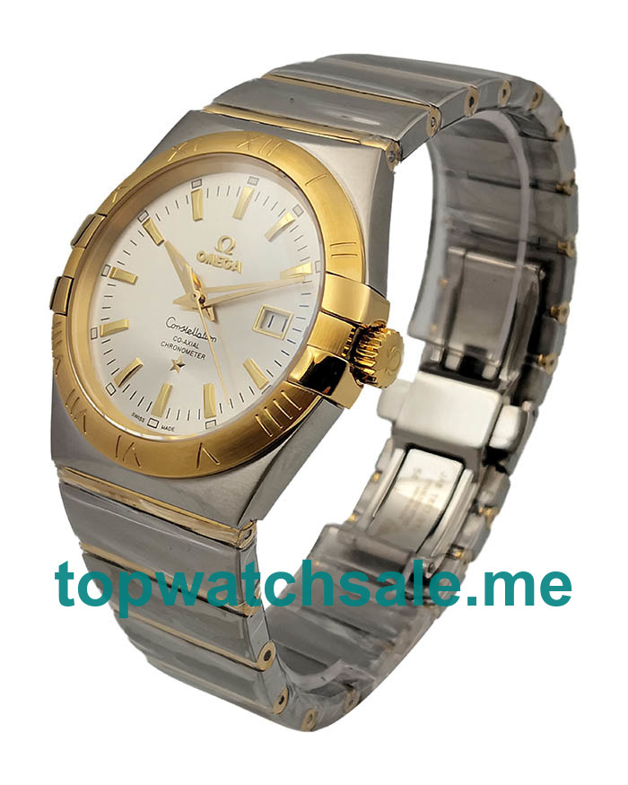 UK AAA Quality Omega Constellation 123.20.38.21.02.005 Fake Watches With Silver Dials For Men