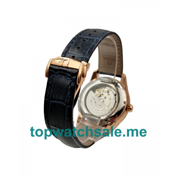 UK Best Quality Omega De Ville Hour Vision 431.53.41.22.13.001 Replica Watches With Blue Dials Online
