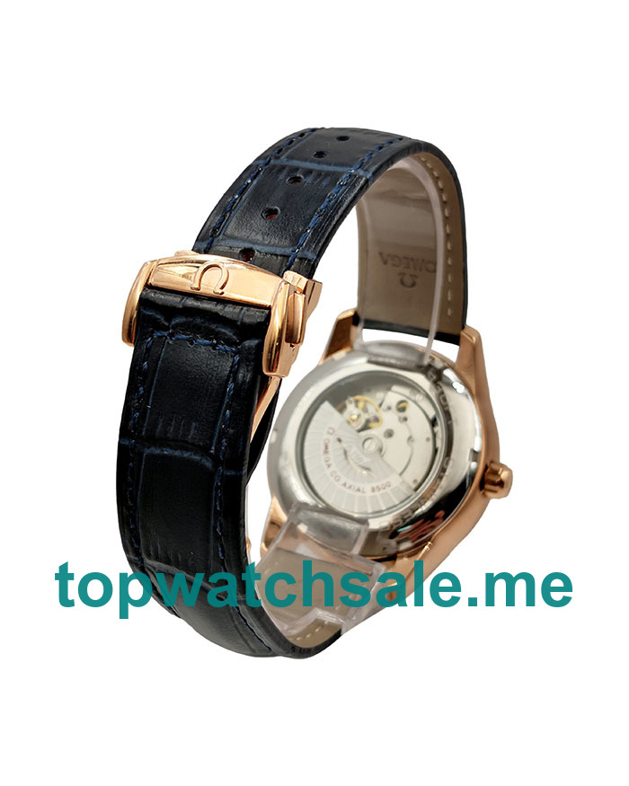 UK Best Quality Omega De Ville Hour Vision 431.53.41.22.13.001 Replica Watches With Blue Dials Online