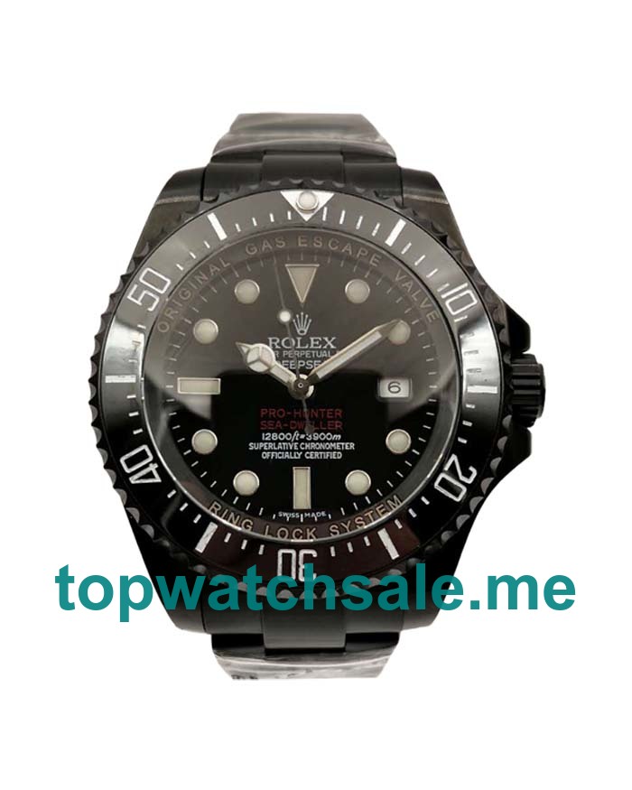 UK Best Quality Rolex Sea-Dweller Deepsea 116660 Replica Watches With Black Dials For Sale