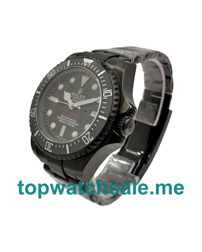 UK Best Quality Rolex Sea-Dweller Deepsea 116660 Replica Watches With Black Dials For Sale