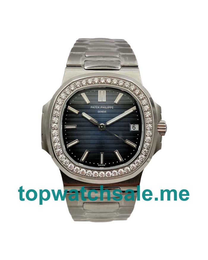 UK Perfect Replica Patek Philippe Nautilus 5713/1G-01 Watches With Blue Dials For Men