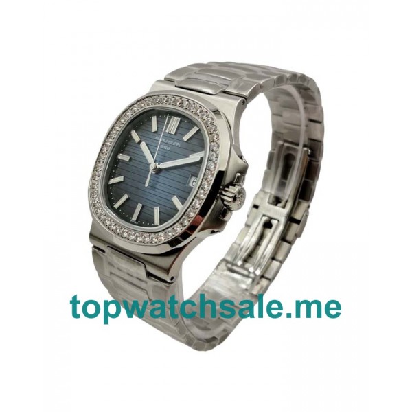 UK Perfect Replica Patek Philippe Nautilus 5713/1G-01 Watches With Blue Dials For Men
