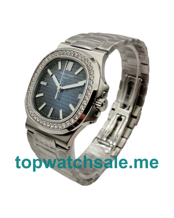UK Perfect Replica Patek Philippe Nautilus 5713/1G-01 Watches With Blue Dials For Men