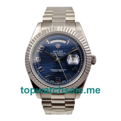 UK High Quality Rolex Day-Date II 218239 Replica Watches With Blue Dials For Men