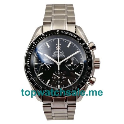 UK Best 1:1 Omega Speedmaster 3570.50.00 Replica Watches With Black Dials For Men