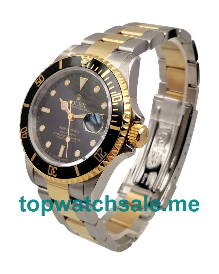 UK Best 1:1 Rolex Submariner 116613 LN Replica Watches With Black Dials For Men