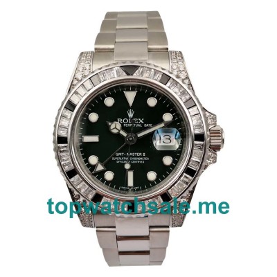 UK High Quality Rolex GMT-Master II 116710LN Fake Watches With Black Dials Online