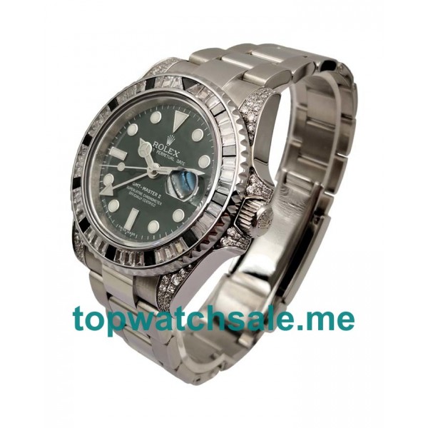 UK High Quality Rolex GMT-Master II 116710LN Fake Watches With Black Dials Online