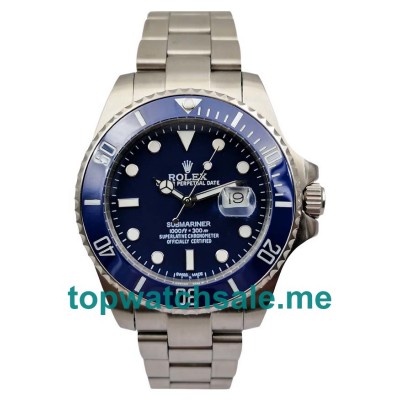 UK High Quality Rolex Submariner 116619 LB Fake Watches With Blue Dials For Sale