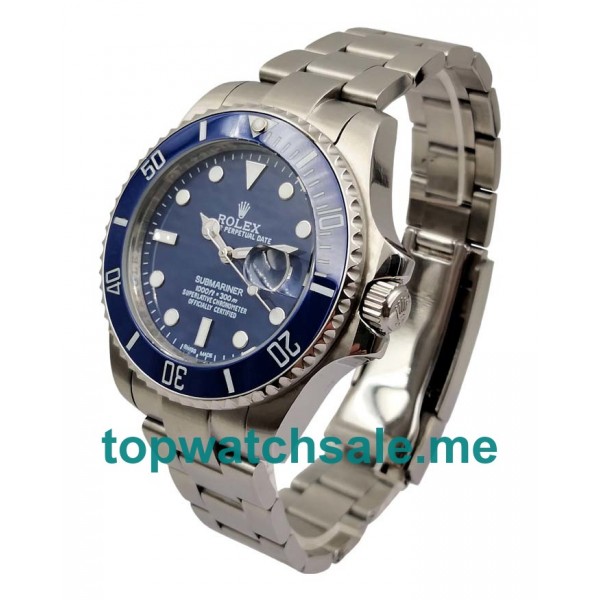 UK High Quality Rolex Submariner 116619 LB Fake Watches With Blue Dials For Sale