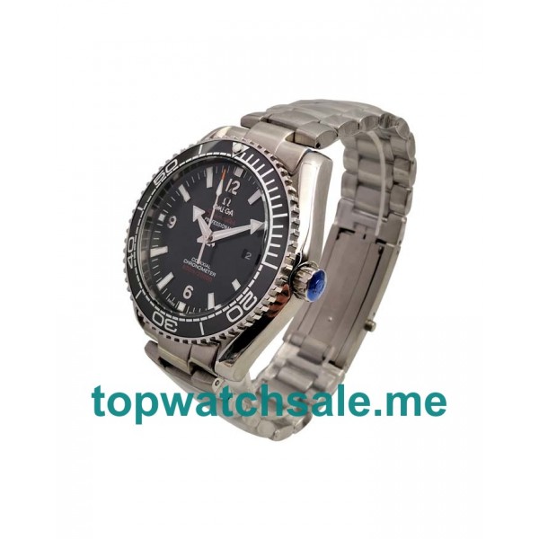 UK Top Quality Omega Seamaster Planet Ocean 215.30.44.21.01.001 Replica Watches With Black Dials For Men