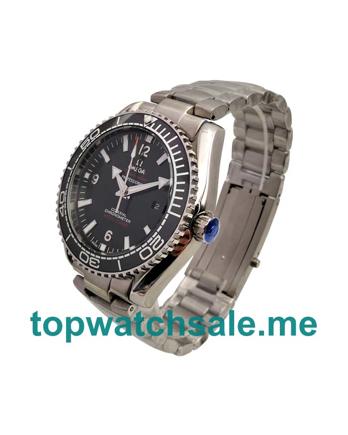 UK Top Quality Omega Seamaster Planet Ocean 215.30.44.21.01.001 Replica Watches With Black Dials For Men