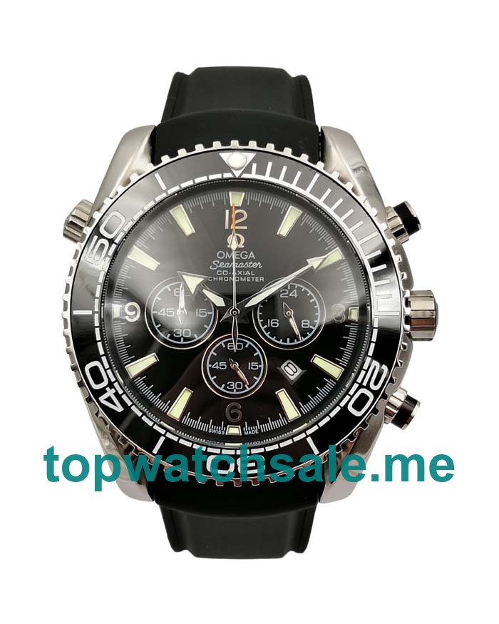 UK AAA Quality Omega Seamaster Planet Ocean Chrono 2210.52.00 Replica Watches With Black Dials Online