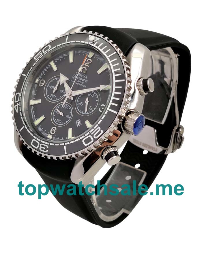 UK AAA Quality Omega Seamaster Planet Ocean Chrono 2210.52.00 Replica Watches With Black Dials Online