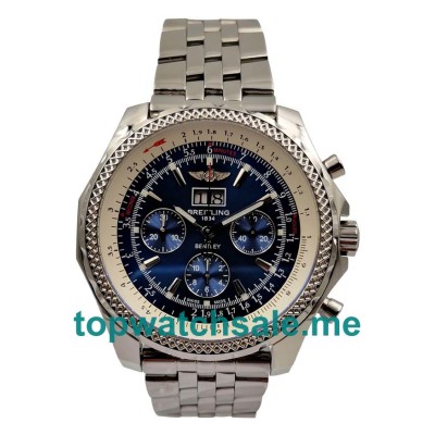 UK Cheap Breitling Bentley 6.75 A44362 Replica Watches With Blue Dials For Men