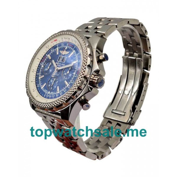 UK Cheap Breitling Bentley 6.75 A44362 Replica Watches With Blue Dials For Men