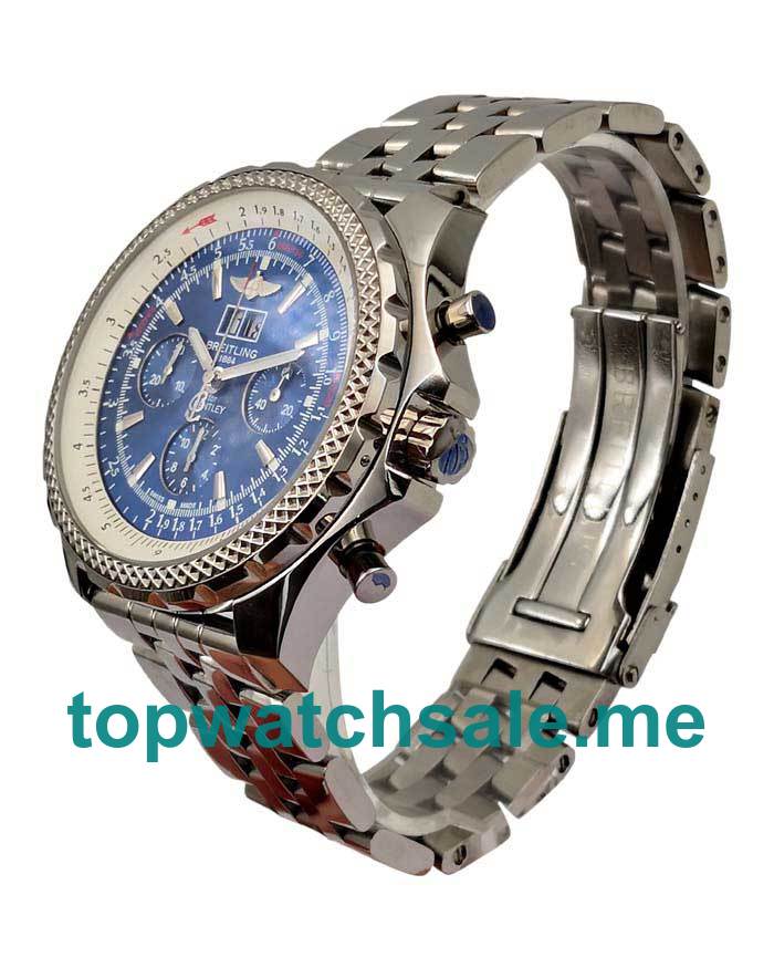 UK Cheap Breitling Bentley 6.75 A44362 Replica Watches With Blue Dials For Men
