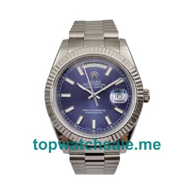 UK AAA Quality Rolex Day-Date 118239 Fake Watches With Blue Dials For Men