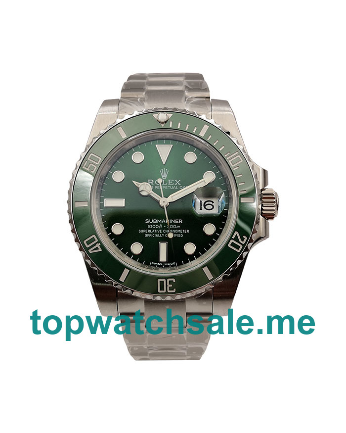 Replica Rolex Submariner Date 116610LV 2018 N V9S Stainless Steel 904L Green Dial Swiss 2836-2