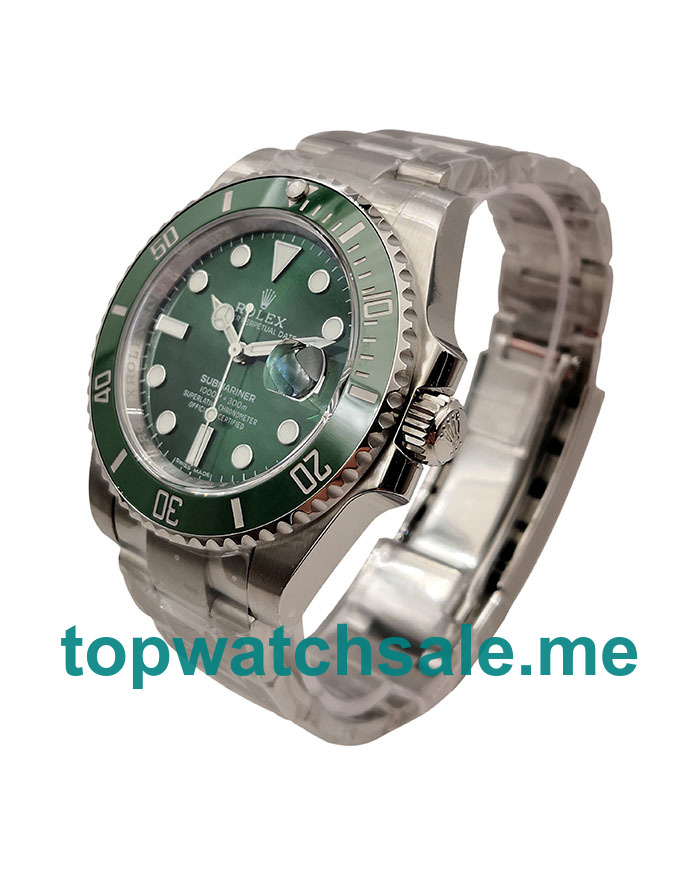 Replica Rolex Submariner Date 116610LV 2018 N V9S Stainless Steel 904L Green Dial Swiss 2836-2