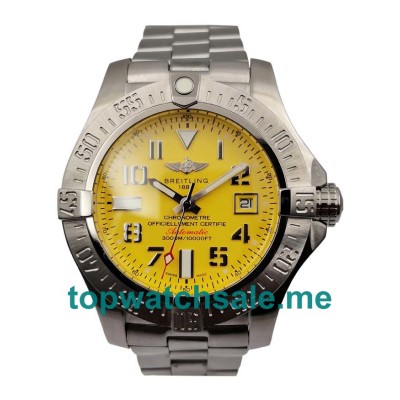 UK High Quality Breitling Avenger Seawolf A17331101I1A1 Replica Watches With Yellow Dials Online