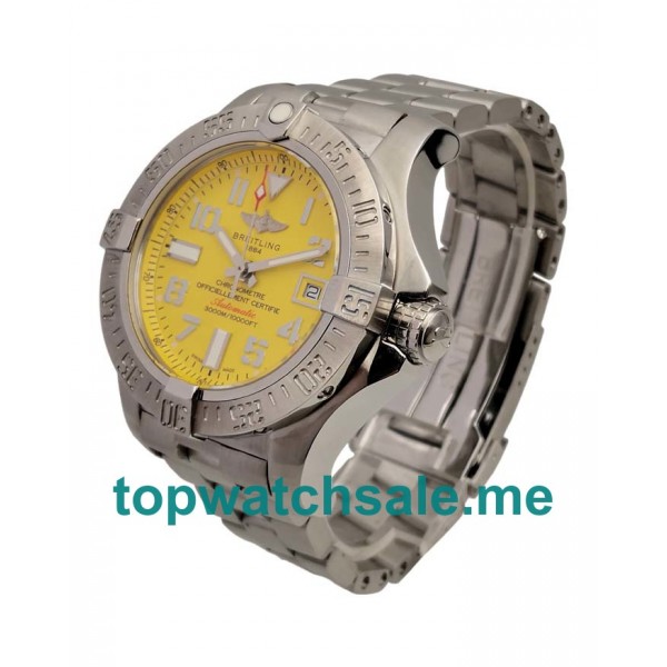 UK High Quality Breitling Avenger Seawolf A17331101I1A1 Replica Watches With Yellow Dials Online
