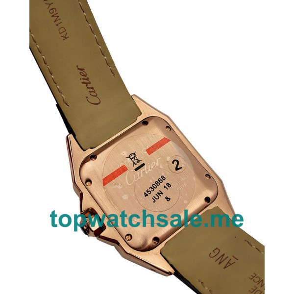 UK Best 1:1 Cartier Santos 100 W20108Y1 Replica Watches With Silver Dials For Women