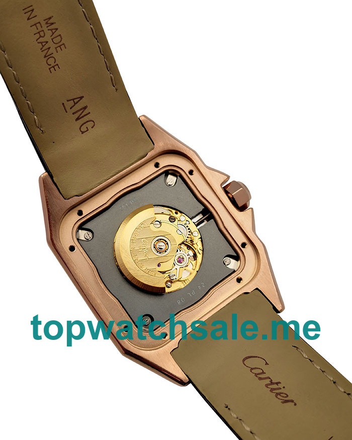 UK Best 1:1 Cartier Santos 100 W20108Y1 Replica Watches With Silver Dials For Women