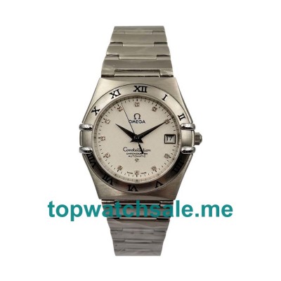 UK Best 1:1 Omega Constellation 1502.35.00 Replica Watches With White Dials For Sale