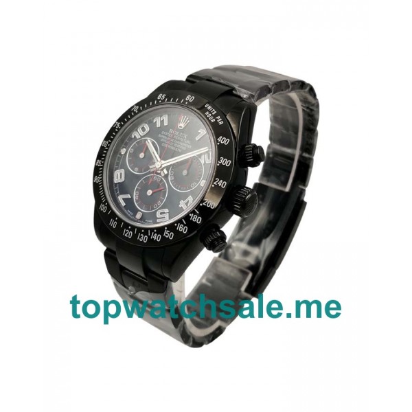 UK Best 1:1 40 MM Rolex Daytona 116509 Replica Watches With Blue Dials For Men