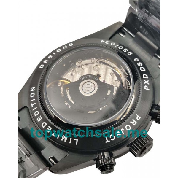 UK Best 1:1 40 MM Rolex Daytona 116509 Replica Watches With Blue Dials For Men