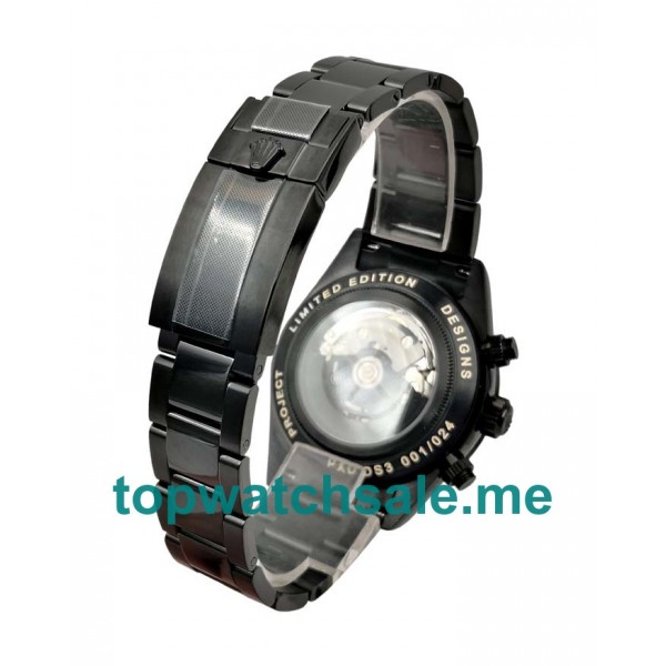 UK Best 1:1 Rolex Daytona 116520 Fake Watches With Black Dials For Men
