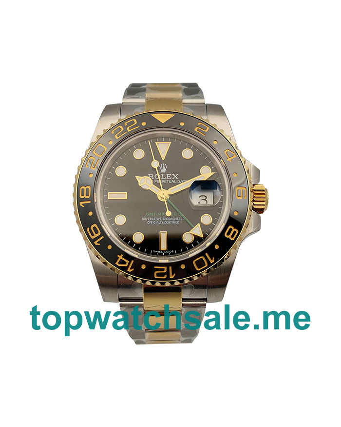 UK Best 1:1 Rolex GMT-Master II 116713 LN Replica Watches With Black Dials For Men