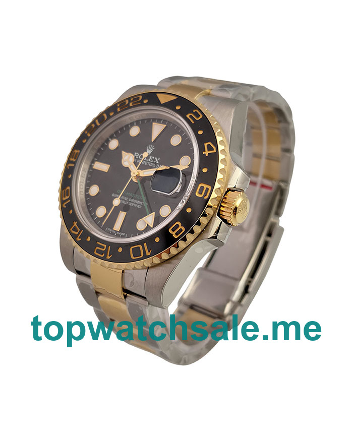 UK Best 1:1 Rolex GMT-Master II 116713 LN Replica Watches With Black Dials For Men