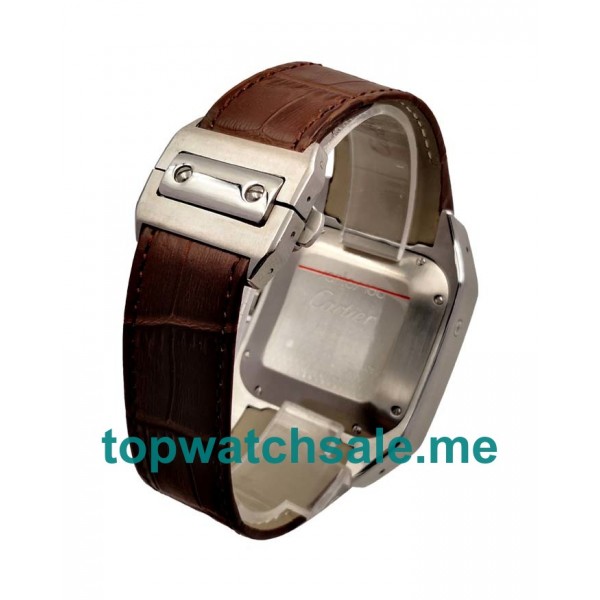 UK Swiss Movement Replica Cartier Santos 100 W20090X8 - 40 MM With Silver Dials For Sale